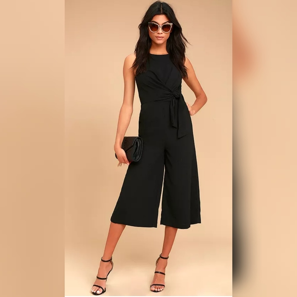 Lulu's Chic Black midi length jumpsuit